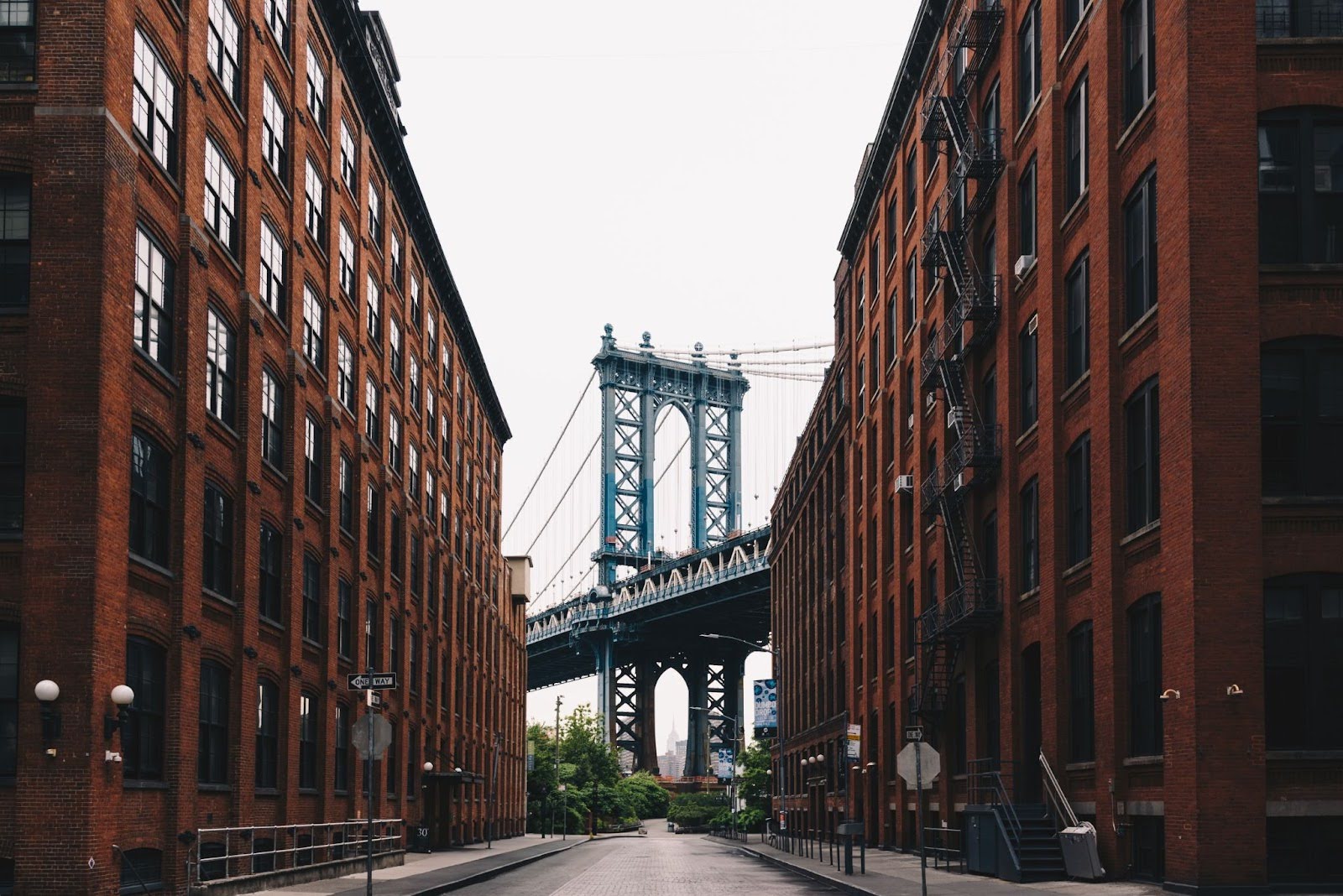 View of bridge in Williamsburg, New York City