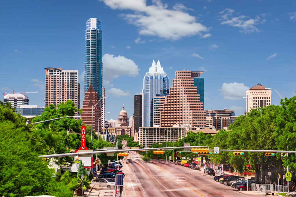 Skyscrapers in Downtown, Austin Texas